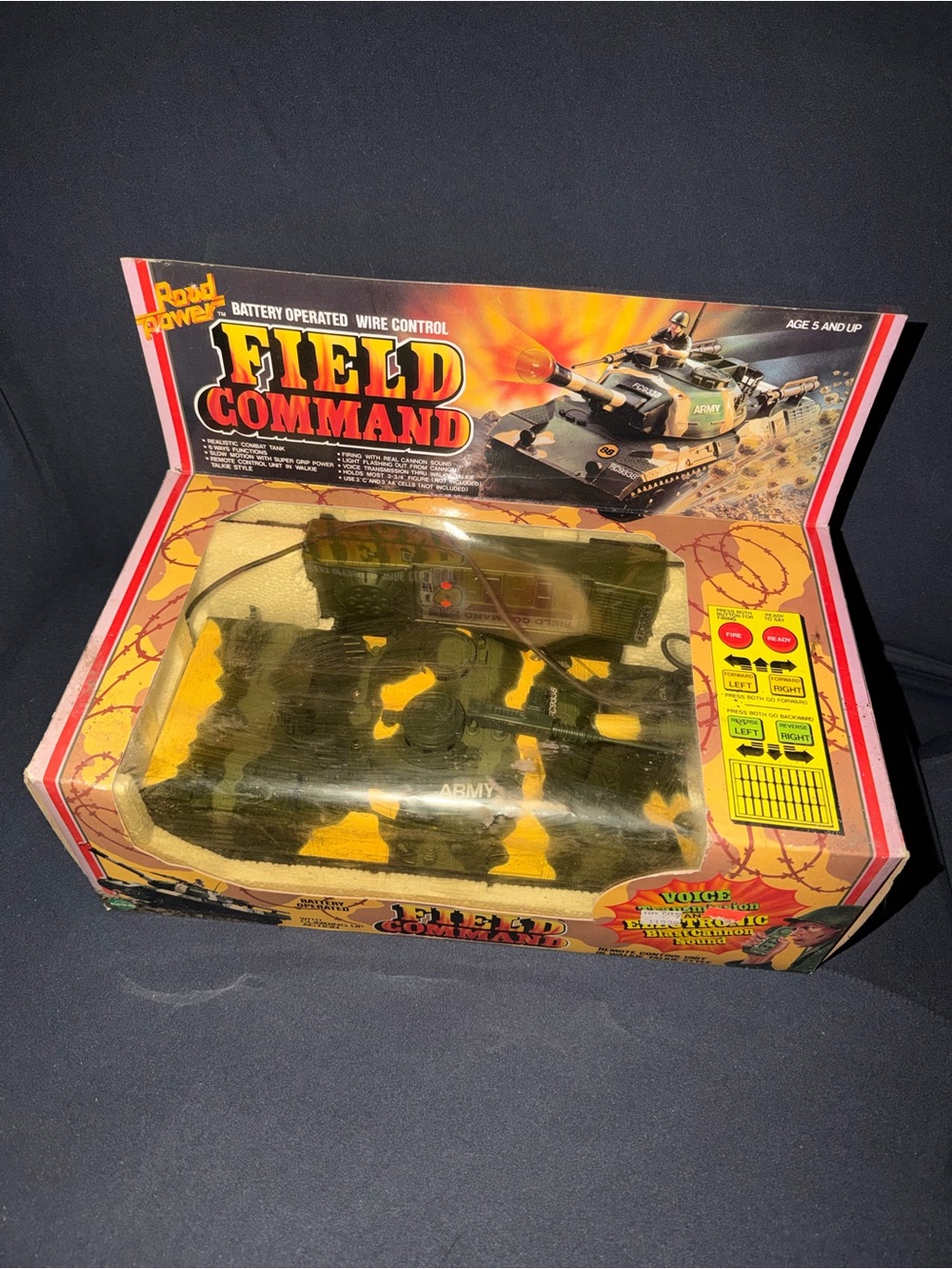 Road Power Field Command Battery Operated Wire Control Army Military Tank New IB